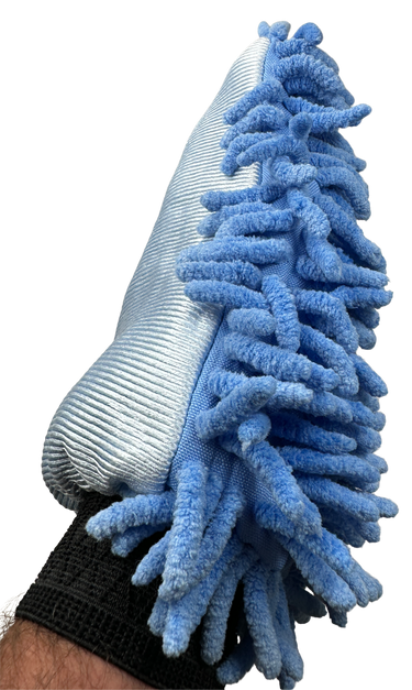 Mikrofaser-Handschuh blau